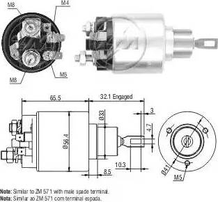 ERA 227502 - Тяговое реле, соленоид, стартер autospares.lv