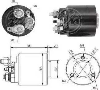 ERA 227514 - Тяговое реле, соленоид, стартер autospares.lv