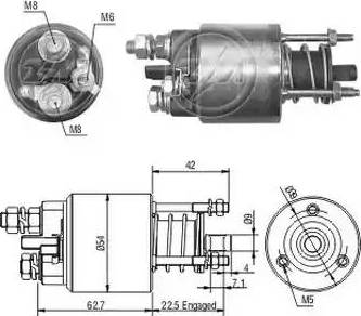 ERA 227582 - Тяговое реле, соленоид, стартер autospares.lv