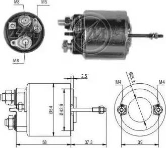 ERA 227529 - Тяговое реле, соленоид, стартер autospares.lv