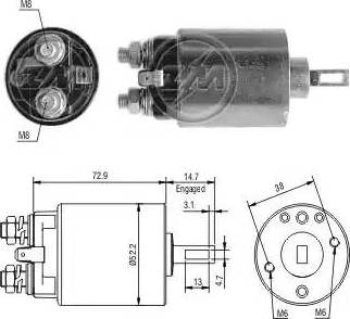 ERA 227647 - Тяговое реле, соленоид, стартер autospares.lv