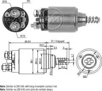 ERA 227065 - Тяговое реле, соленоид, стартер autospares.lv