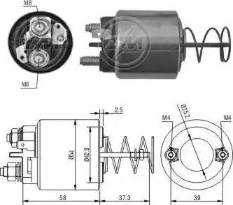 ERA 227081 - Тяговое реле, соленоид, стартер autospares.lv