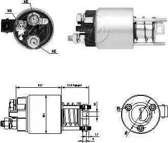 ERA 227038 - Тяговое реле, соленоид, стартер autospares.lv