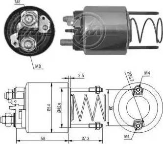 ERA 227077 - Тяговое реле, соленоид, стартер autospares.lv