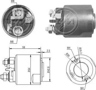 ERA 227169 - Тяговое реле, соленоид, стартер autospares.lv