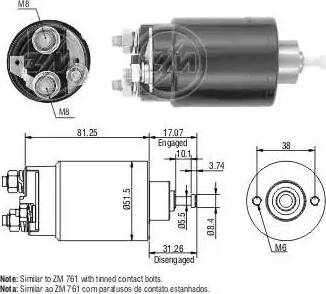 ERA 227109 - Тяговое реле, соленоид, стартер autospares.lv