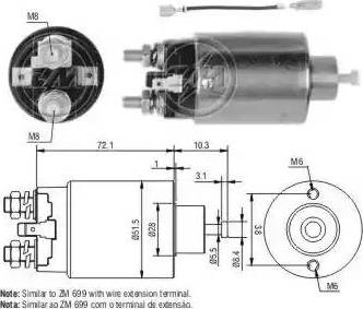 ERA 227101 - Тяговое реле, соленоид, стартер autospares.lv