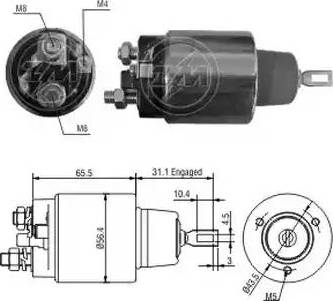 ERA 227139 - Тяговое реле, соленоид, стартер autospares.lv