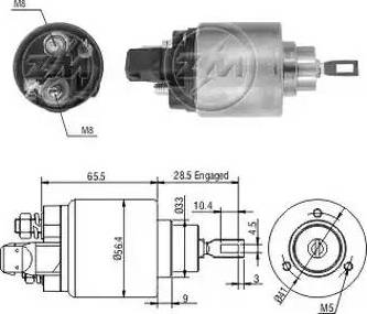 ERA 227136 - Тяговое реле, соленоид, стартер autospares.lv