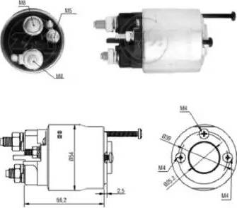 ERA 227175 - Тяговое реле, соленоид, стартер autospares.lv