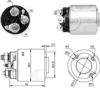 ERA 227176 - Тяговое реле, соленоид, стартер autospares.lv