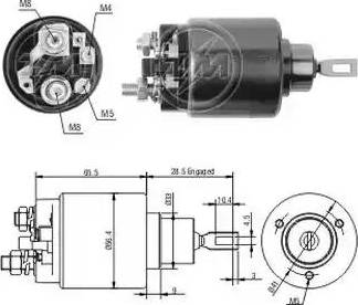 ERA 227177 - Тяговое реле, соленоид, стартер autospares.lv