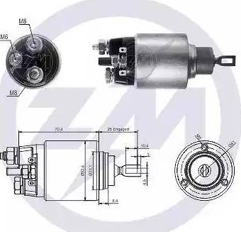 ERA 227896 - Тяговое реле, соленоид, стартер autospares.lv