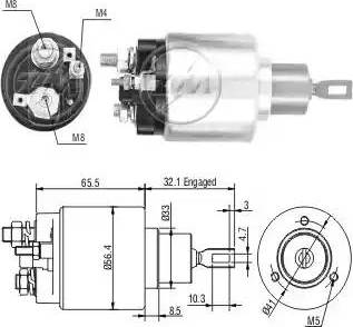 ERA 227840 - Тяговое реле, соленоид, стартер autospares.lv