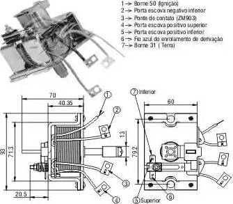 ERA 227861 - Тяговое реле, соленоид, стартер autospares.lv