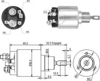 ERA 227831 - Тяговое реле, соленоид, стартер autospares.lv