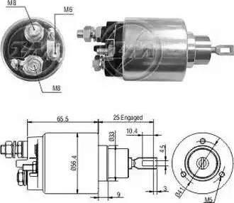 ERA 227367 - Тяговое реле, соленоид, стартер autospares.lv