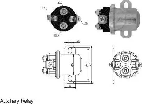 ERA 227308 - Тяговое реле, соленоид, стартер autospares.lv