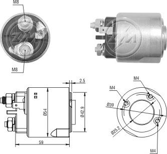 ERA 227318 - Тяговое реле, соленоид, стартер autospares.lv