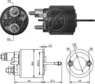 ERA 227386 - Тяговое реле, соленоид, стартер autospares.lv