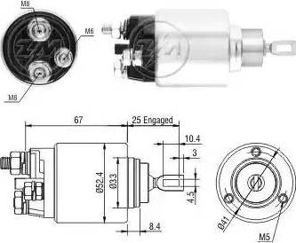 ERA 227218 - Тяговое реле, соленоид, стартер autospares.lv