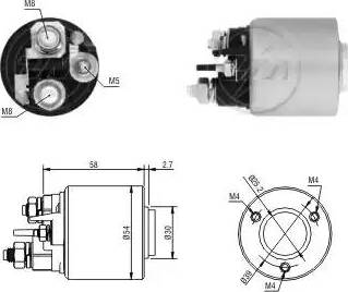 ERA 227231 - Тяговое реле, соленоид, стартер autospares.lv