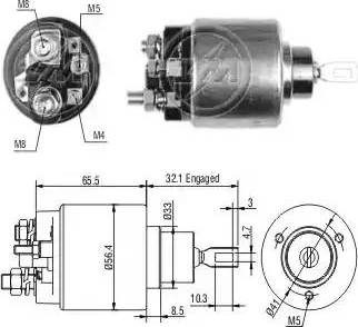 ERA 227753 - Тяговое реле, соленоид, стартер autospares.lv