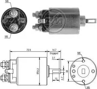 ERA 227770 - Тяговое реле, соленоид, стартер autospares.lv