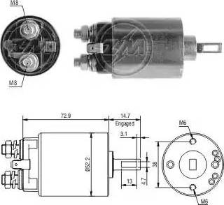 ERA 227772 - Тяговое реле, соленоид, стартер autospares.lv