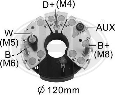 ERA IBR955 - Выпрямитель, диодный мост, генератор autospares.lv