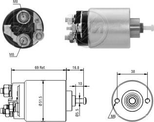 ERA ZM961 - Тяговое реле, соленоид, стартер autospares.lv