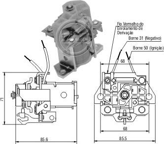 ERA ZM903 - Тяговое реле, соленоид, стартер autospares.lv