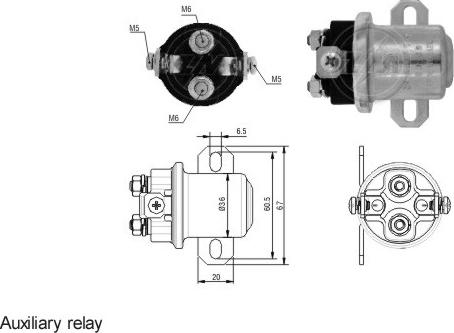 ERA ZM4407 - Тяговое реле, соленоид, стартер autospares.lv