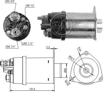 ERA ZM454 - Тяговое реле, соленоид, стартер autospares.lv