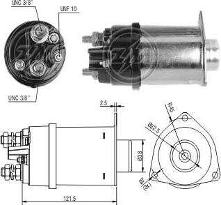 ERA ZM450 - Тяговое реле, соленоид, стартер autospares.lv