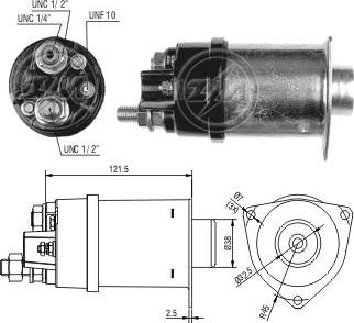 ERA ZM453 - Тяговое реле, соленоид, стартер autospares.lv