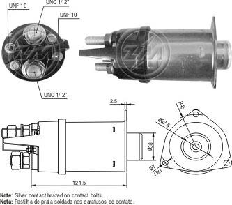 ERA ZM468 - Тяговое реле, соленоид, стартер autospares.lv