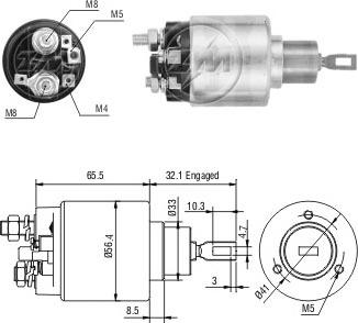 ERA ZM474 - Тяговое реле, соленоид, стартер autospares.lv