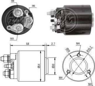 ERA ZM591 - Тяговое реле, соленоид, стартер autospares.lv