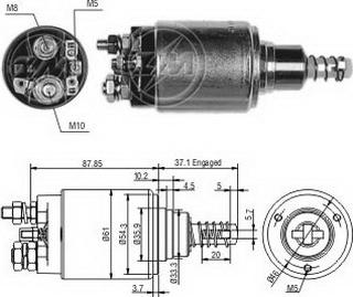 ERA ZM653 - Тяговое реле, соленоид, стартер autospares.lv