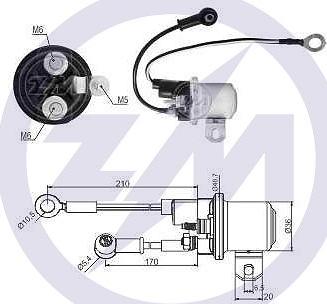 ERA ZM1428 - Тяговое реле, соленоид, стартер autospares.lv