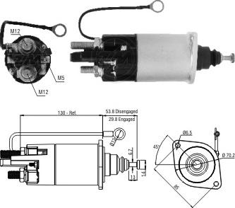 ERA ZM1841 - Тяговое реле, соленоид, стартер autospares.lv