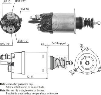 ERA ZM1362 - Тяговое реле, соленоид, стартер autospares.lv