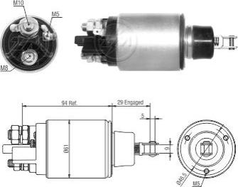 ERA ZM825 - Тяговое реле, соленоид, стартер autospares.lv