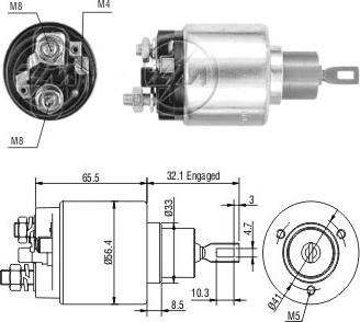 ERA ZM879 - Тяговое реле, соленоид, стартер autospares.lv