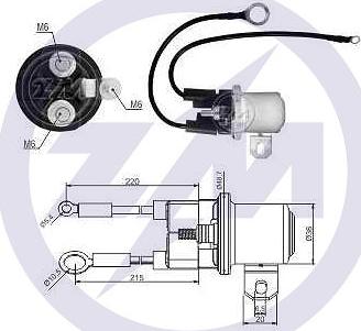 ERA ZM3428 - Тяговое реле, соленоид, стартер autospares.lv