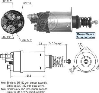 ERA ZM352 - Тяговое реле, соленоид, стартер autospares.lv