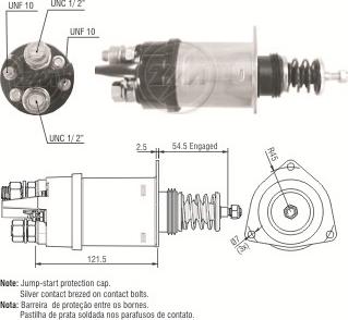 ERA ZM362 - Тяговое реле, соленоид, стартер autospares.lv