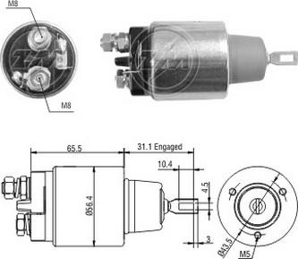 ERA ZM3773 - Тяговое реле, соленоид, стартер autospares.lv